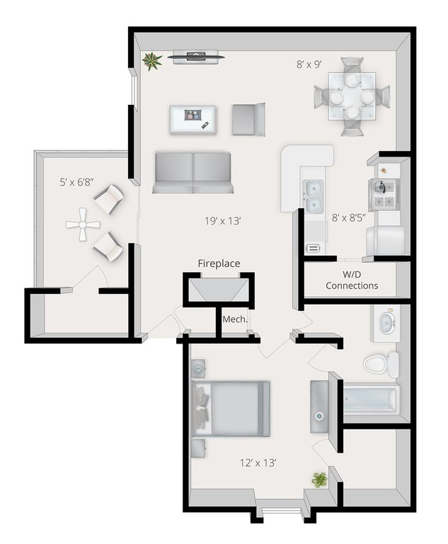 1 Bedroom 